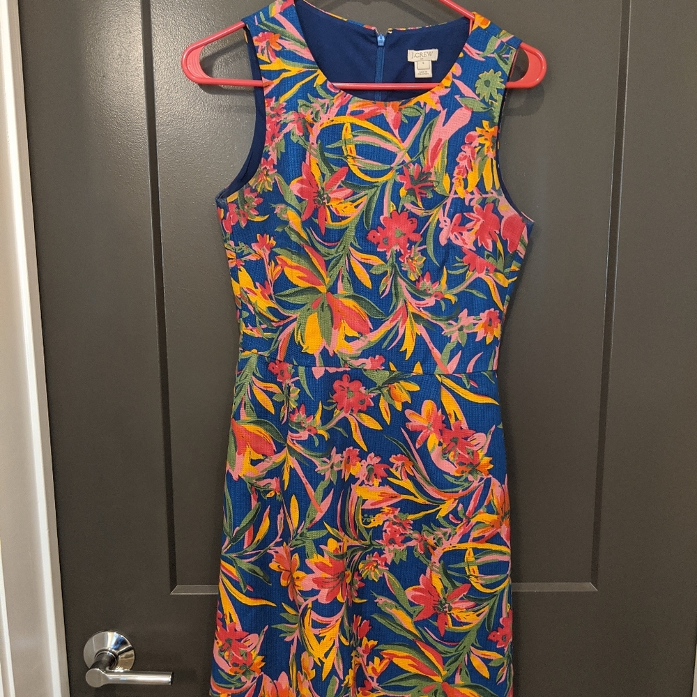 JCrew Floral Print Dress Size 0